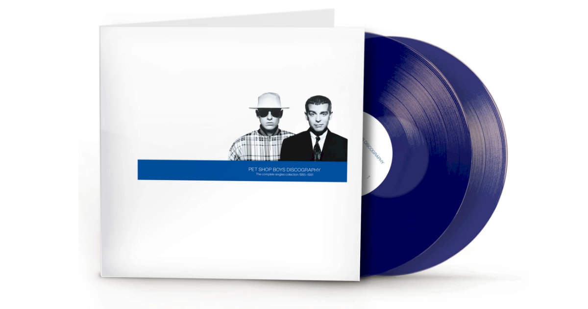 Pet Shop Boys relança 'Discography' em vinil duplo azul Pet Shop Boys relança 'Discography' em vinil duplo azul