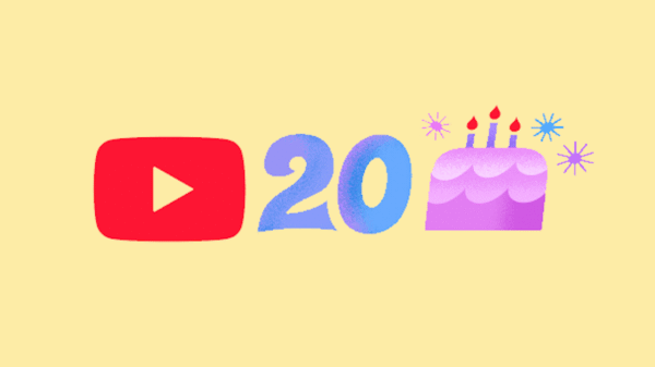 YouTube completa 20 anos com 20 bilhões de vídeos em seu catálogo