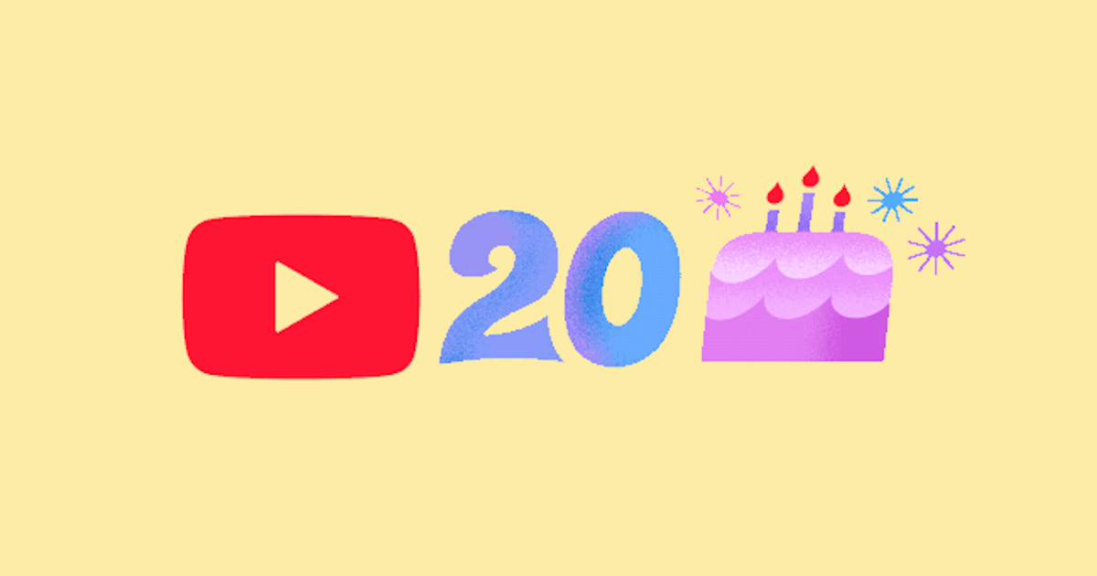 YouTube completa 20 anos com 20 bilhões de vídeos em seu catálogo
