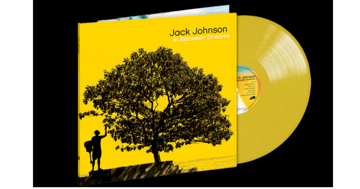 Jack Johnson relança 'In Between Dreams' em disco de vinil amarelo Jack Johnson relança 'In Between Dreams' em disco de vinil amarelo