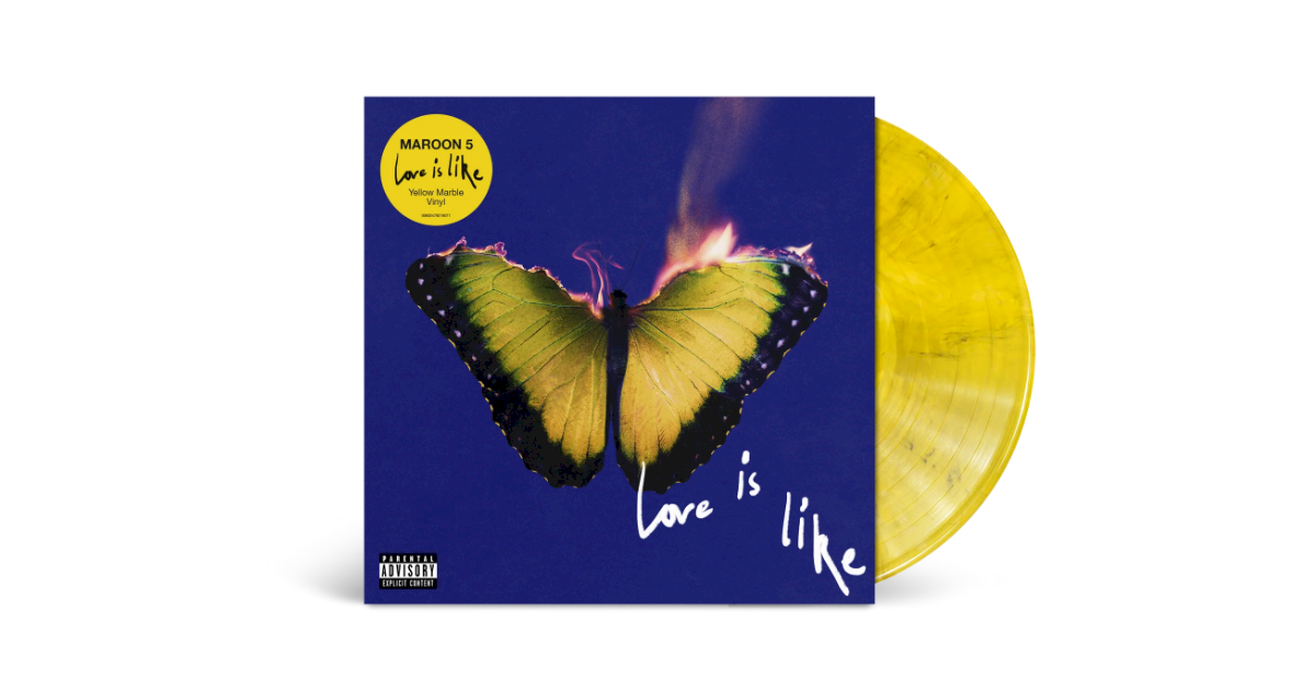 Maroon 5 anuncia 'Love Is Like' em disco de vinil amarelo Maroon 5 anuncia 'Love Is Like' em disco de vinil amarelo
