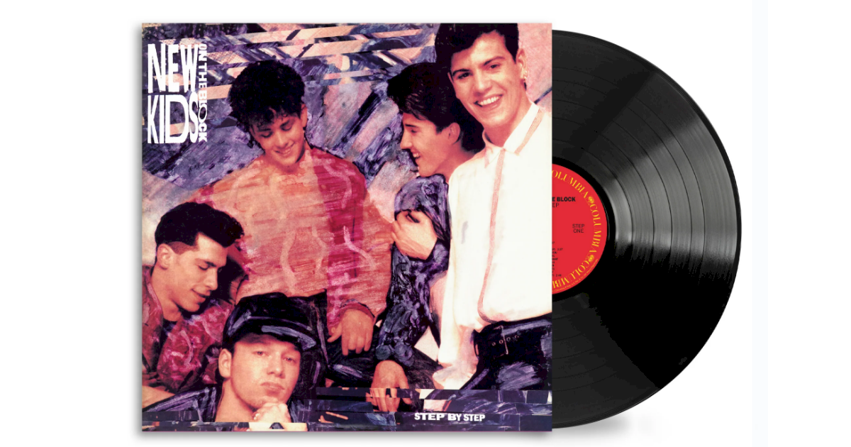 New Kids On The Block relança 'Step By Step' em disco de vinil New Kids On The Block relança 'Step By Step' em disco de vinil