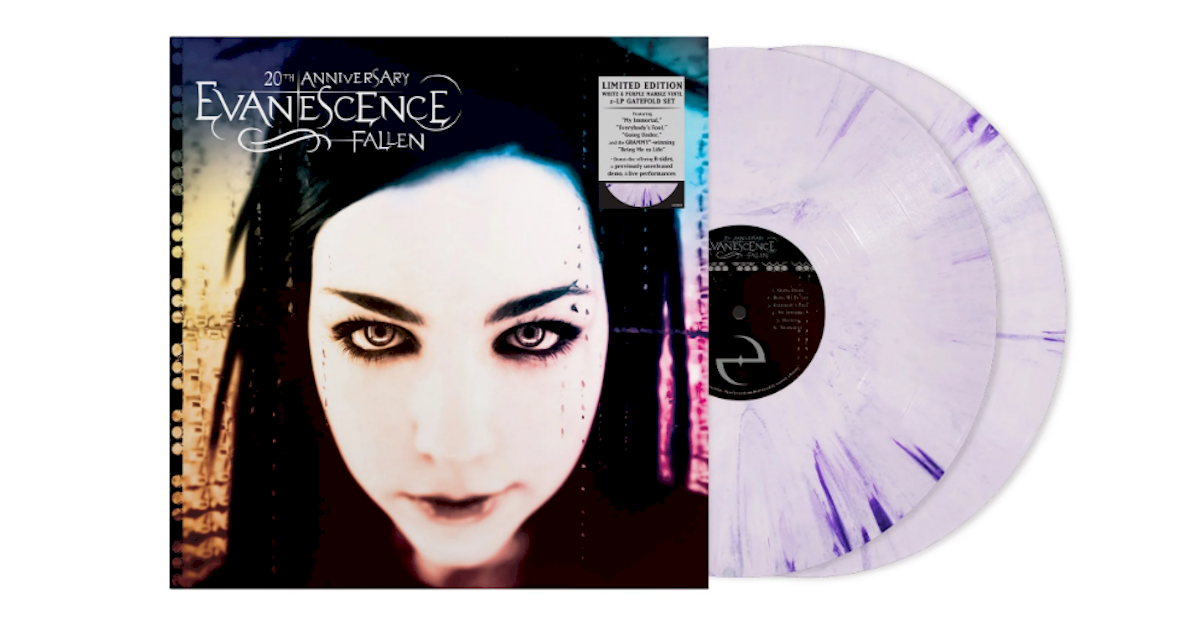 Evanescence celebra 20 anos de 'Fallen' em vinil colorido Evanescence celebra 20 anos de 'Fallen' em vinil colorido